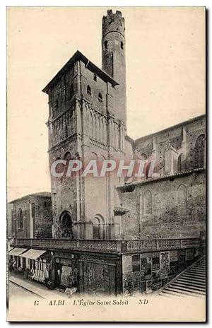 Carte Postale Ancienne Albi L'église Saint Salvit