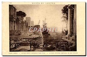 Bild des Verkufers fr Carte Postale Ancienne Musee Du Louvre Cladde Ulysse Remet Chryseis A Son Pere zum Verkauf von CPAPHIL
