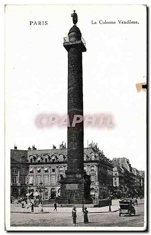 Seller image for Carte Postale Ancienne Paris La Colonne Vendome for sale by CPAPHIL