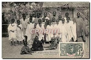 Carte Postale Ancienne Exposition Internationale Village Senegalais Senegal