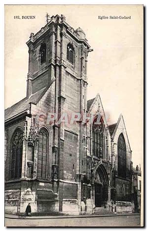 Seller image for Carte Postale Ancienne Rouen Eglise Saint Godard for sale by CPAPHIL