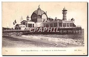 Carte Postale Ancienne Nice Le Palais de la Jetée Promenade