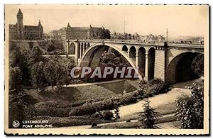 Bild des Verkufers fr Carte Postale Ancienne Luxembourg Pont Adolphe zum Verkauf von CPAPHIL