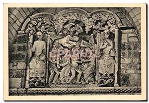 Carte Postale Ancienne Souillac Eglise Abbatiable Tympan La Legende du Moine Theophîle