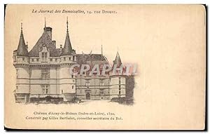 Bild des Verkufers fr Carte Postale Ancienne Le Journal Des Demoiselles Rue Drouot Chteau d'Azay Le Rideau zum Verkauf von CPAPHIL