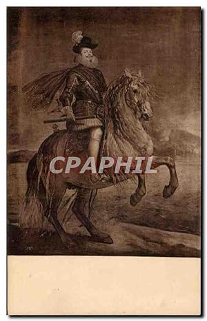Bild des Verkufers fr Carte Postale Ancienne Velazquez Museo Del Prado madrid Cheval zum Verkauf von CPAPHIL