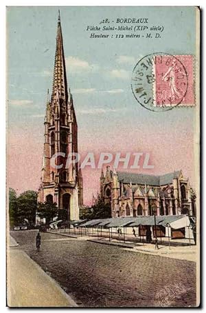 Bild des Verkufers fr Carte Postale Ancienne Bordeaux Fleche Saint Michel zum Verkauf von CPAPHIL