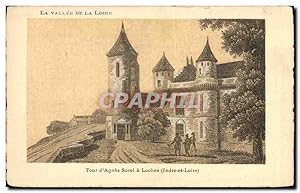 Carte Postale Ancienne La Vallée De La Loire Tour d'Agnes Sorel a Loches
