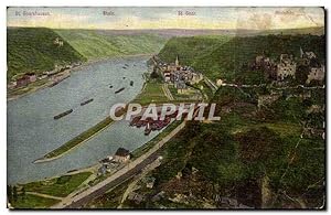 Carte Postale Ancienne Rhein St Goar