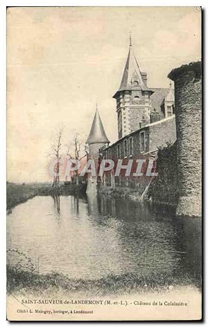 Carte Postale Ancienne Saint Sauveur de Landemont Château de la Colaissiere