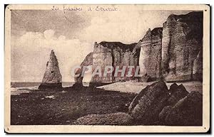 Carte Postale Ancienne Etrétat Les Falaises