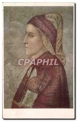 Bild des Verkufers fr Carte Postale Ancienne Dante Alighieri Firenze Giotto zum Verkauf von CPAPHIL