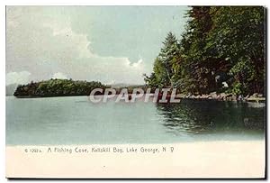 Carte Postale Ancienne A Fishing Cove Kattskill Bay Lake George