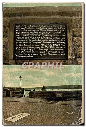 Seller image for Carte Postale Ancienne May Flower New Plymouth New England States for sale by CPAPHIL