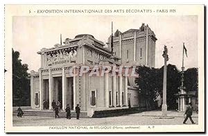 Image du vendeur pour Carte Postale Ancienne Exposition Internationale Dez Arts Decoratifs Paris Pavillon National De Belgique mis en vente par CPAPHIL