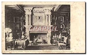 Seller image for Carte Postale Ancienne St Cyr Talmondais Chteau de la Court d'Aron Le Grand Salon et Cheminee du Chteau la Lyere for sale by CPAPHIL