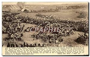 Carte Postale Ancienne Panorama de la bataille de Waterloo Napoleon 1er Militaria