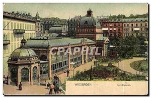 Bild des Verkufers fr Carte Postale Ancienne Wiesbaden Kochbrunnen zum Verkauf von CPAPHIL