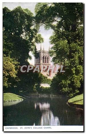Carte Postale Ancienne Cambridge John's College Chapel