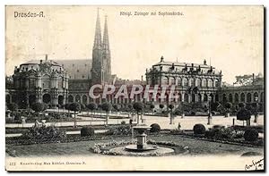 Carte Postale Ancienne Dresden A Konigl Zwinger Mit Sophienkirche