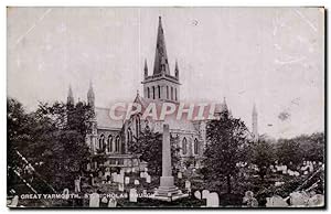 Carte Postale Ancienne Great Yarmouth St Nicholas Church