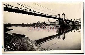 Bild des Verkufers fr Carte Postale Ancienne Ste Foy la Grande Le pont suspendu zum Verkauf von CPAPHIL