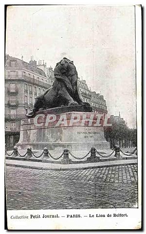 Image du vendeur pour Carte Postale Ancienne Collection Petit Journal Paris La Lion de Belfort mis en vente par CPAPHIL