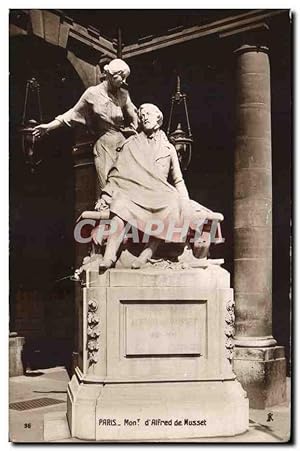 Seller image for Carte Postale Ancienne Paris Monument D'Alfred de musset for sale by CPAPHIL