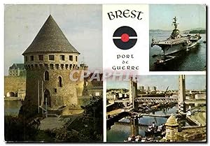 Imagen del vendedor de Carte Postale Moderne Brest Port De Guerre Porte avion en rade Bateau a la venta por CPAPHIL