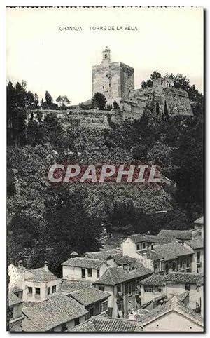 Bild des Verkufers fr Carte Postale Ancienne Granada Torre De La Vela zum Verkauf von CPAPHIL