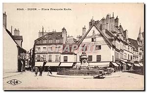 Carte Postale Ancienne Dijon Place Francois Rude