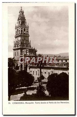 Imagen del vendedor de Carte Postale Ancienne Cordoba Mezquita Torre desde el Patio de los Naranjos a la venta por CPAPHIL