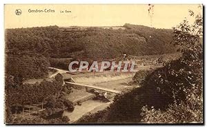 Carte Postale Ancienne Gendron Celles La Gare