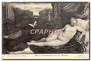 Immagine del venditore per Carte Postale Ancienne Musee Des prapo Venus Recreandose Con La Musica Tiziano Madrid venduto da CPAPHIL