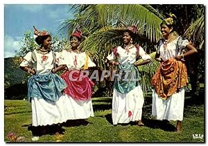 Carte Postale Semi Moderne Martinique Danseuses du Groupe Folklorique Loulou Boislaville