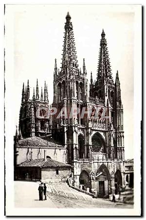 Carte Postale Ancienne Burgos Catedral Fachada