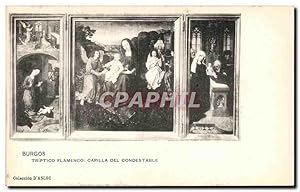 Seller image for Carte Postale Ancienne Burgos Triptico Flamenco Capilla Del Condestable for sale by CPAPHIL