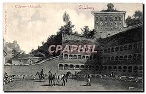 Carte Postale Ancienne Salzburg KK Sommer Reitschule Chevaux Hippisme