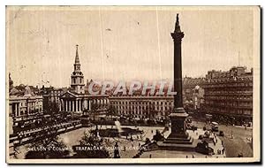 Bild des Verkufers fr Carte Postale Ancienne London Nelson's column Trafalgar square zum Verkauf von CPAPHIL