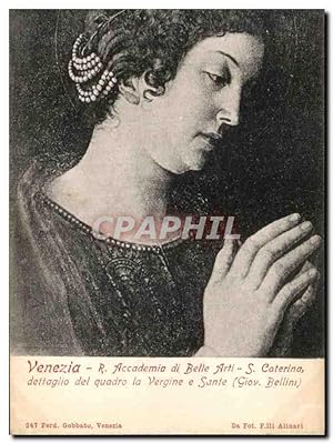 Immagine del venditore per Carte Postale Ancienne Venezia Accademia di Belle Arti Catering dettaglio del la Vergine venduto da CPAPHIL
