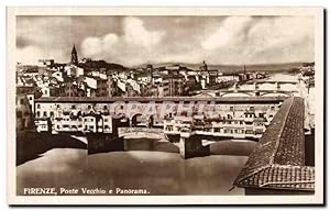 Carte Postale Ancienne Firenze Ponte Vecchio Pnorama