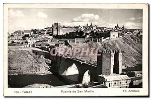 Carte Postale Ancienne Toledo Puente de San Martin