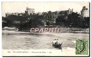 Carte Postale Ancienne Windsor Castle View From The River