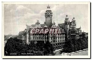 Carte Postale Ancienne Leipzig Neues Rathaus