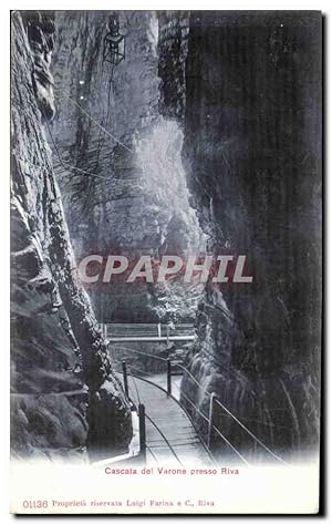 Carte Postale Ancienne Cascata Del Varone Presso Riva