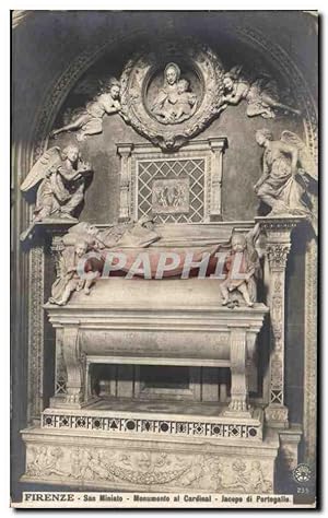 Imagen del vendedor de Carte Postale Ancienne Firenze San Miniato Monumente al Cardinal Jaacope di Portogallo a la venta por CPAPHIL