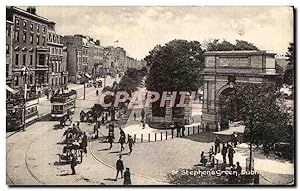 Carte Postale Ancienne St Stephens Green Dublin