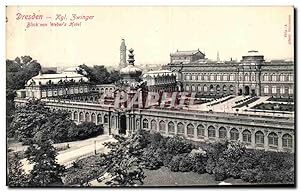 Carte Postale Ancienne Dresden Kgl Zwinger Blick von Weber's hôtel