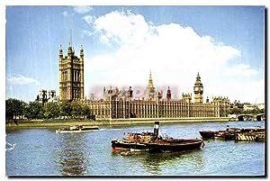 Seller image for Carte Postale Moderne London The Houses of Parilament on the Bank of the Thames at Westminster Maginificent for sale by CPAPHIL