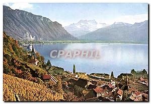 Bild des Verkufers fr Carte Postale Moderne Montreux Eglise de et Dents du Midi zum Verkauf von CPAPHIL